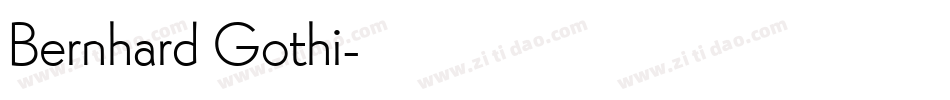 Bernhard Gothi字体转换